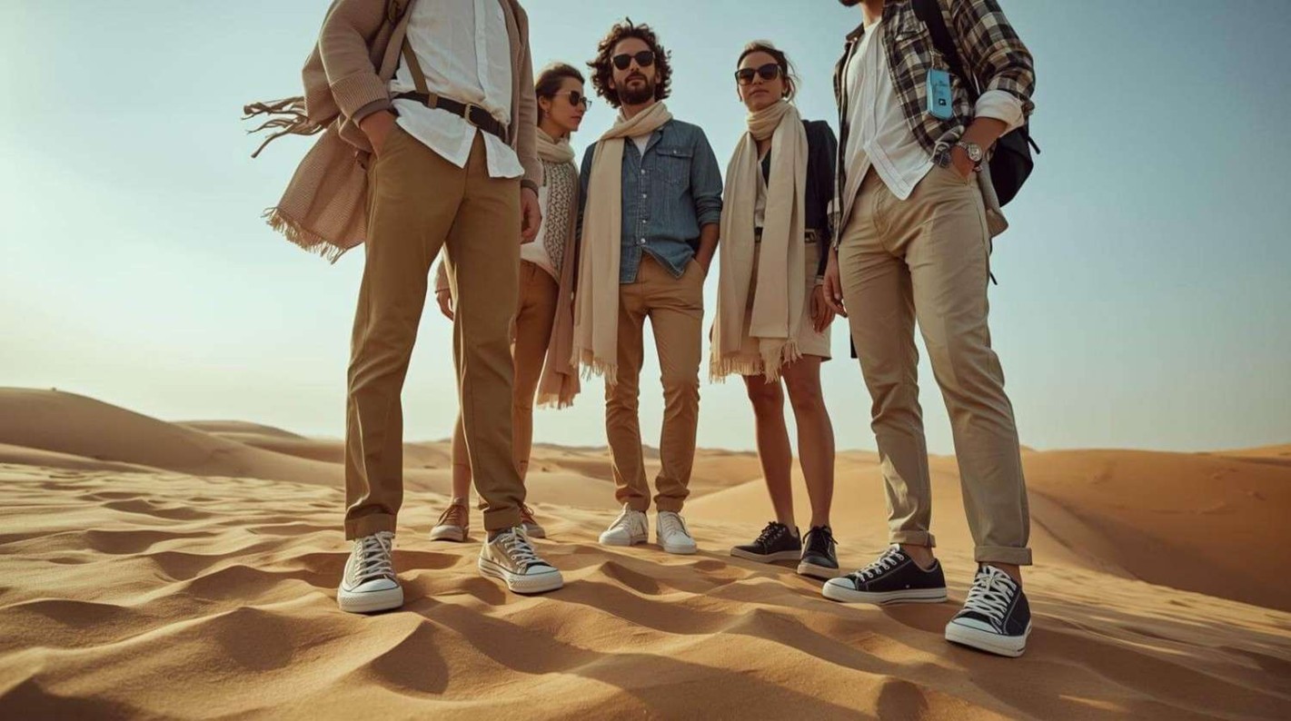 Recommended clothing and essentials for a comfortable desert safari experience in Abu Dhabi.